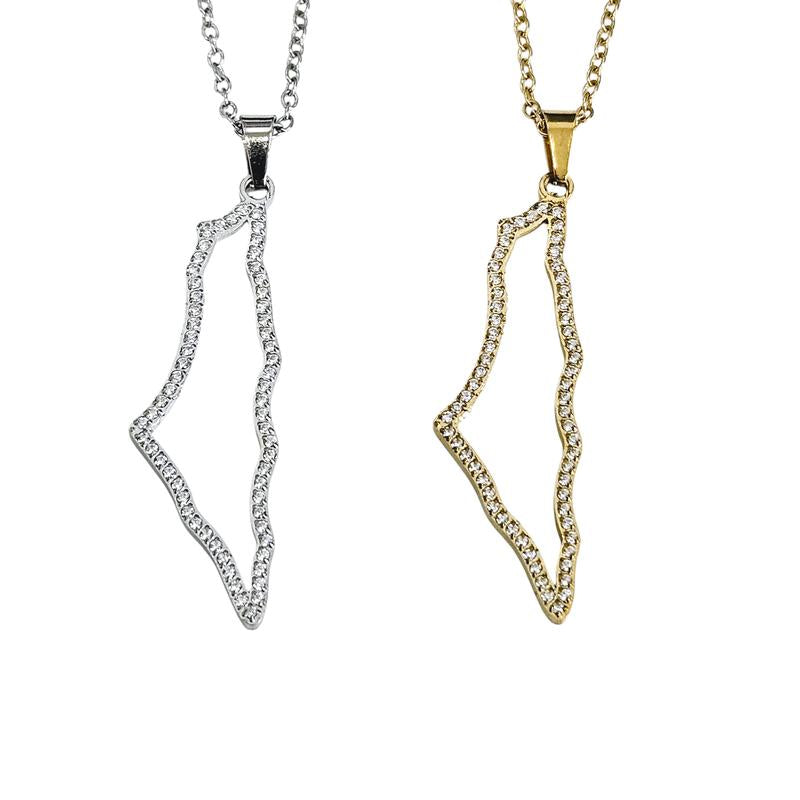 Palestine Necklace Hollow Design