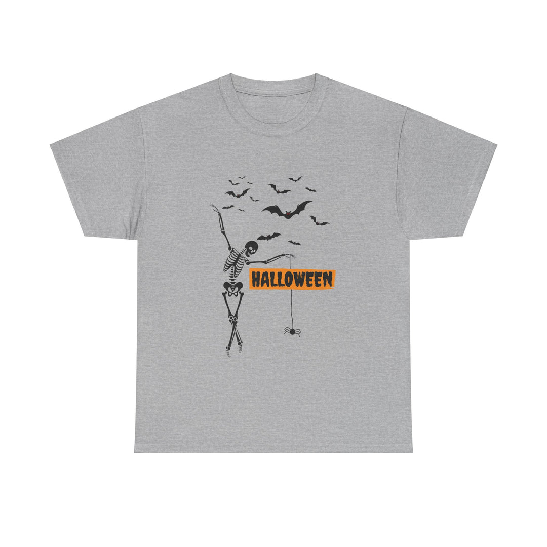 Cute Dancing Skeleton Halloween T-Shirt, Halloween Party Pumpkin Skeleton Dance Shirt Gift For Men Women