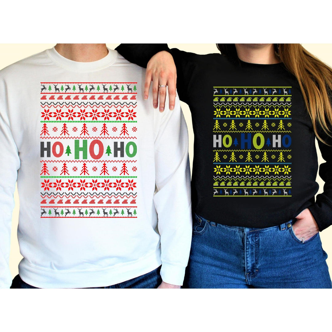 Ho Ho Ho Santa Christmas Sweatshirt, Family Christmas Party Santa Lover Sweatshirt Gift For Men Women