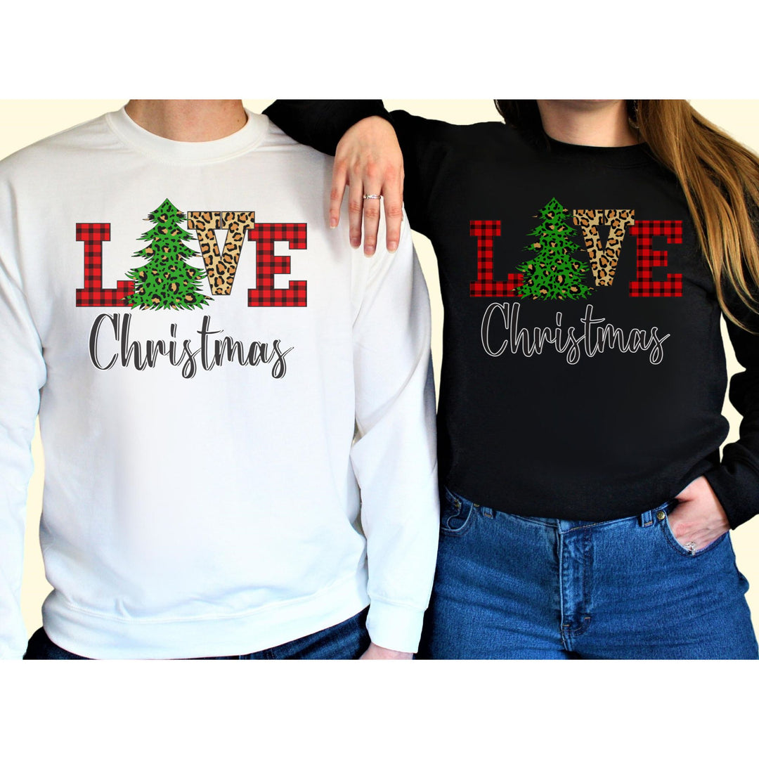 Love Christmas Sweatshirt, Family Christmas Party Santa Lover Holiday Sweatshirt Gift For Men Women