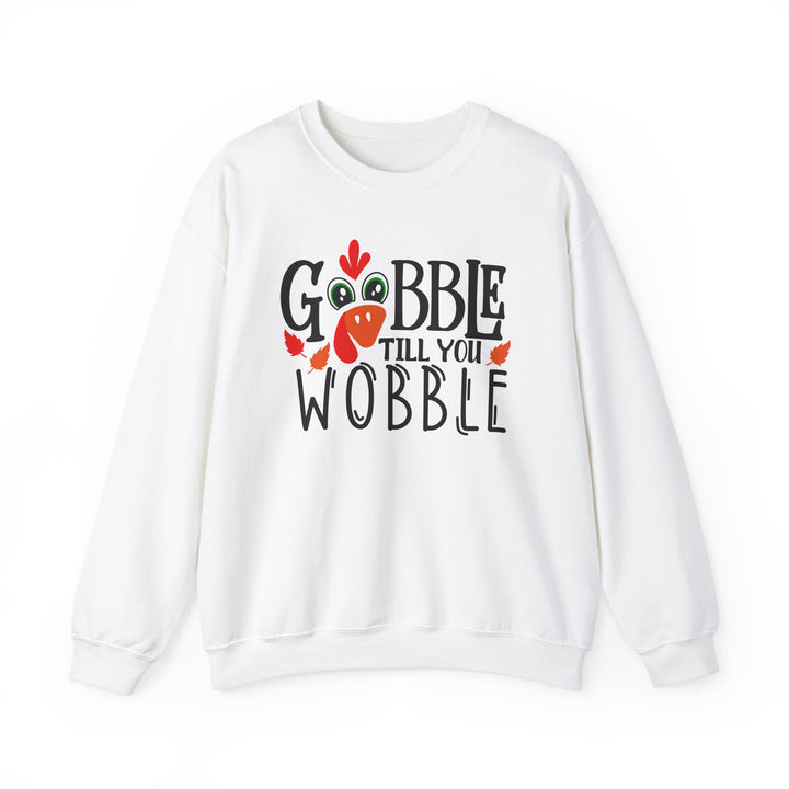 Gobble Till You Wobble Fall Thanksgiving Sweatshirt, Happy Thanksgiving Day Turkey Fall Autumn Lover Sweatshirt Gift For Men Women