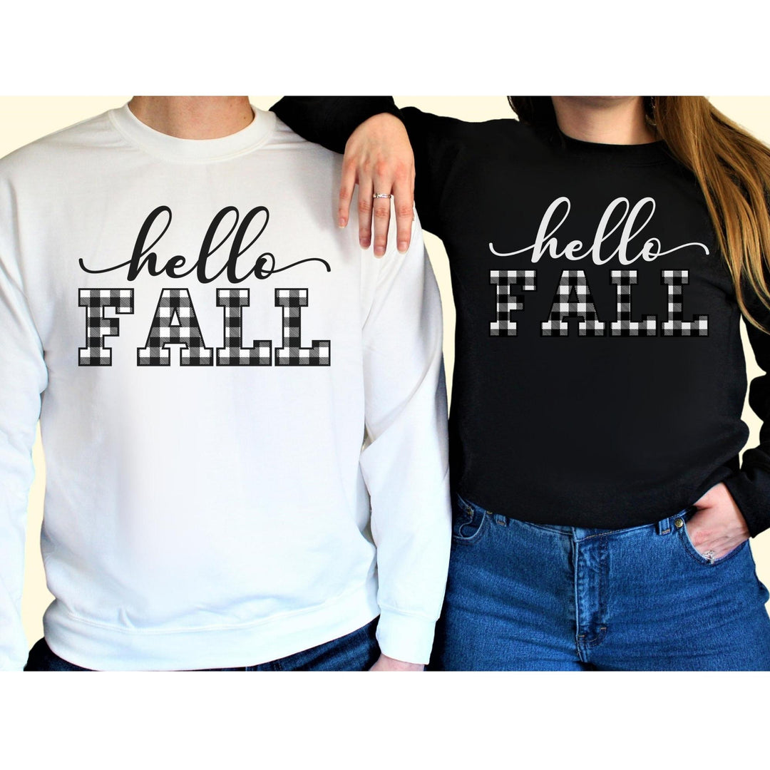 Hello Fall Thanksgiving Sweatshirt, Happy Thanksgiving Day Turkey Fall Autumn Lover Sweatshirt Gift For Men Women