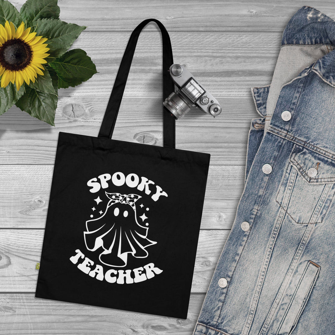 Spooky Teacher Halloween Teacher Tote Bag, Halloween Party Pumpkin Ghost Witch Teaching Lover Tote Bag Gift For Women Men