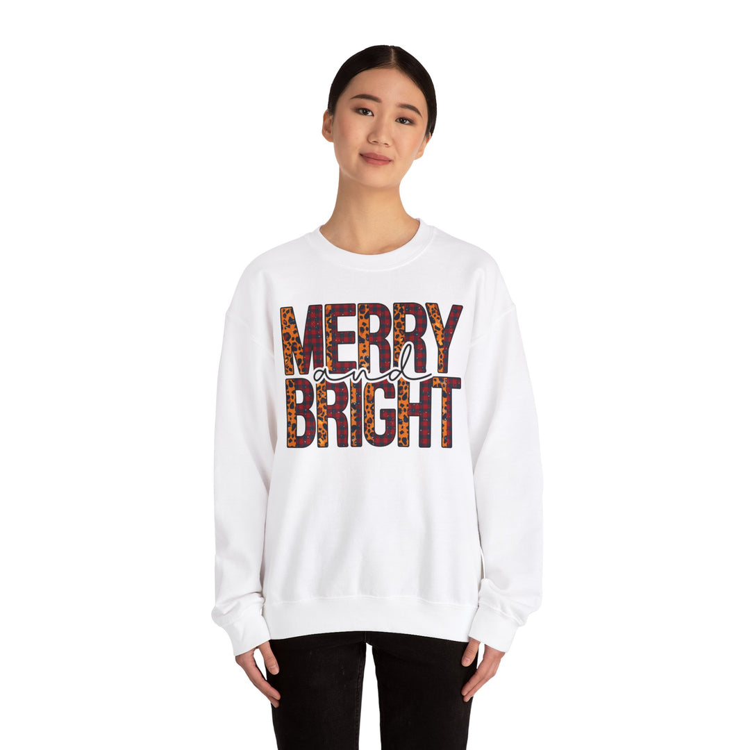 Merry And Bright Christmas Sweatshirt, Family Christmas Party Santa Lover Holiday Sweatshirt Gift For Men Women