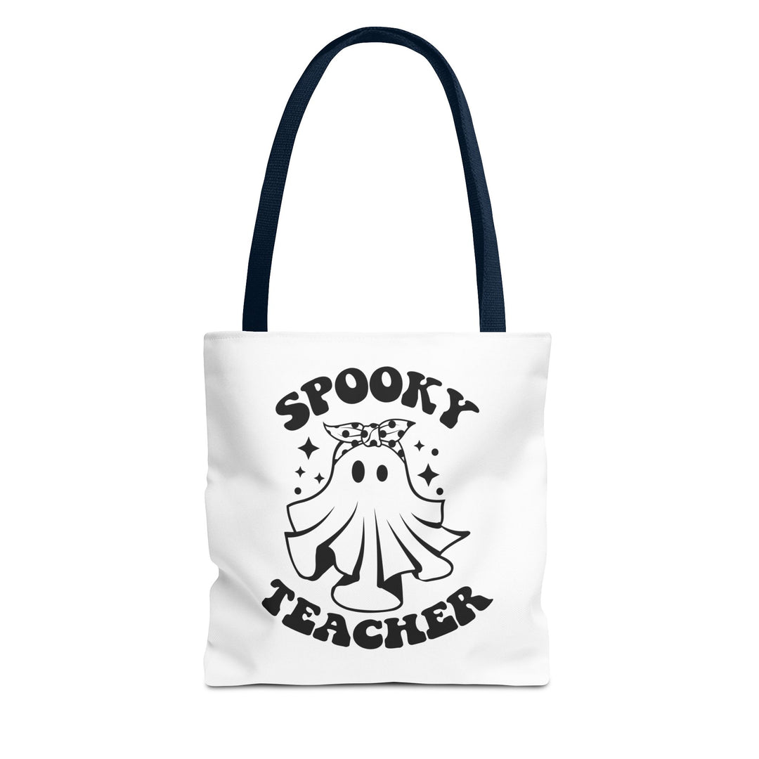 Spooky Teacher Halloween Teacher Tote Bag, Halloween Party Pumpkin Ghost Witch Teaching Lover Tote Bag Gift For Men Women