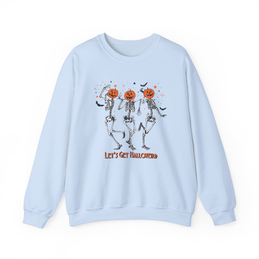 Let's Get Halloweird Dancing Skeleton Halloween Sweatshirt Crewneck, Halloween Party Pumpkin Skeleton Dance Sweatshirt Gift For Men Women