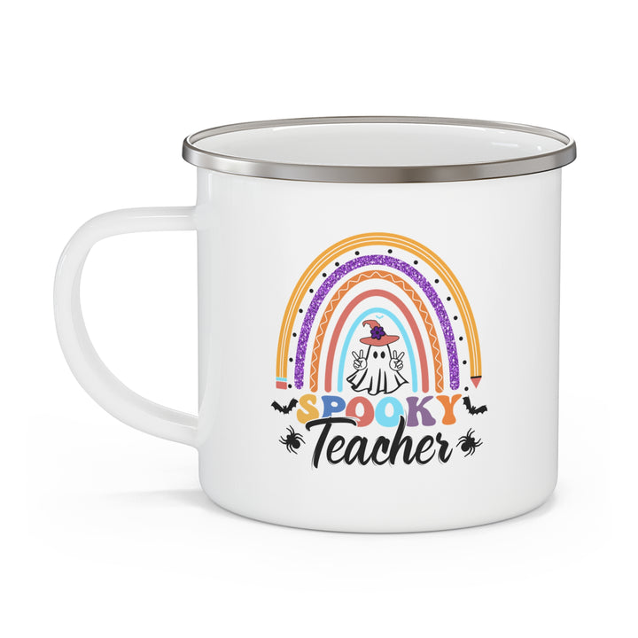 Spooky Teacher Halloween Teacher Mug, Halloween Party Pumpkin Ghost Witch Teaching Lover Mug Gift For Men Women