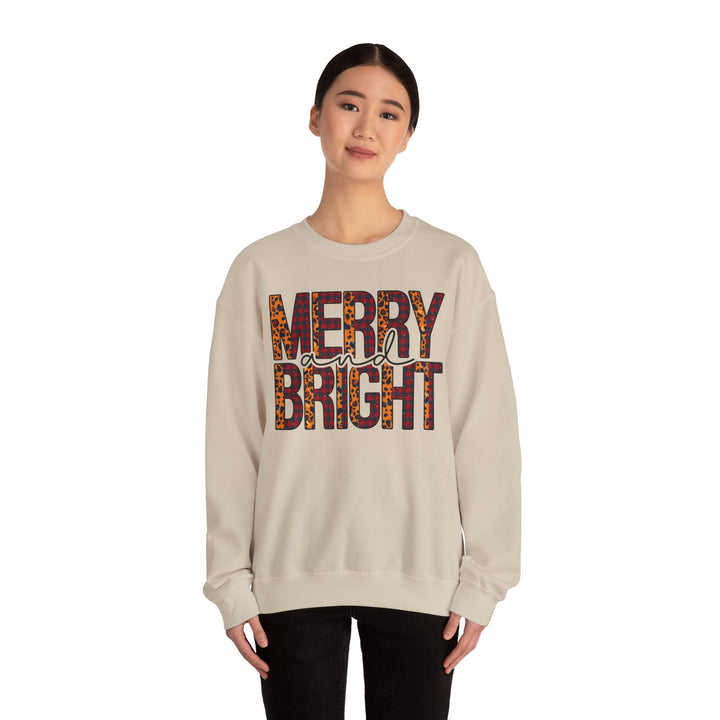 Merry And Bright Christmas Sweatshirt, Family Christmas Party Santa Lover Holiday Sweatshirt Gift For Men Women