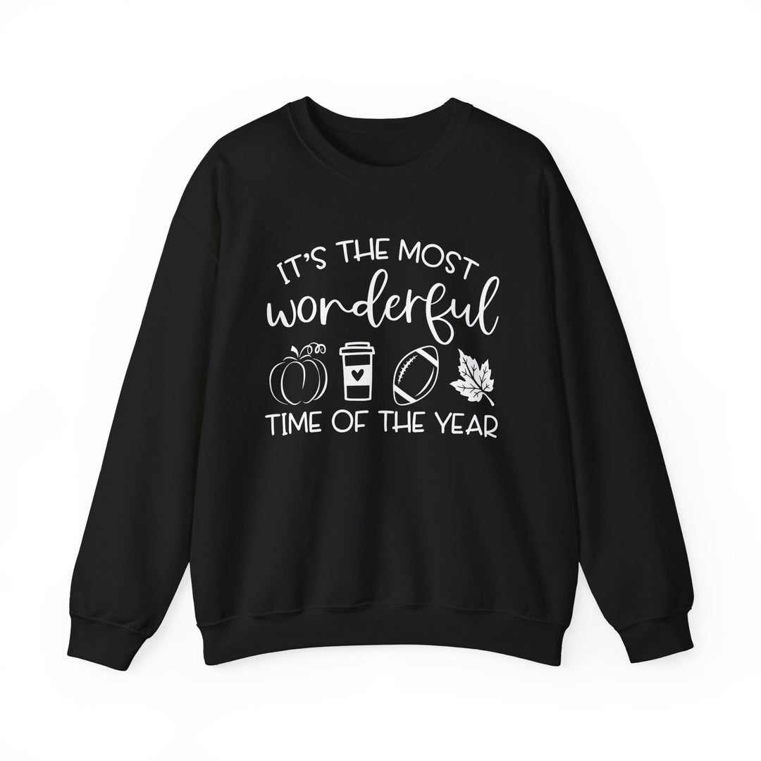 Most Wonderful Time Of The Year Fall Thanksgiving Sweatshirt, Happy Thanksgiving Day Turkey Fall Autumn Lover Sweatshirt Gift For Men Women