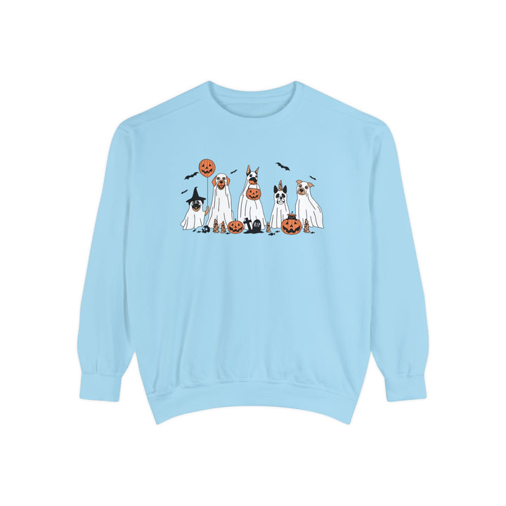 Dogs Halloween Sweatshirt For Dog Lover Owner, Halloween Party Pumpkin Dog Lovers Sweatshirt Gift For Dog Owners Men Women