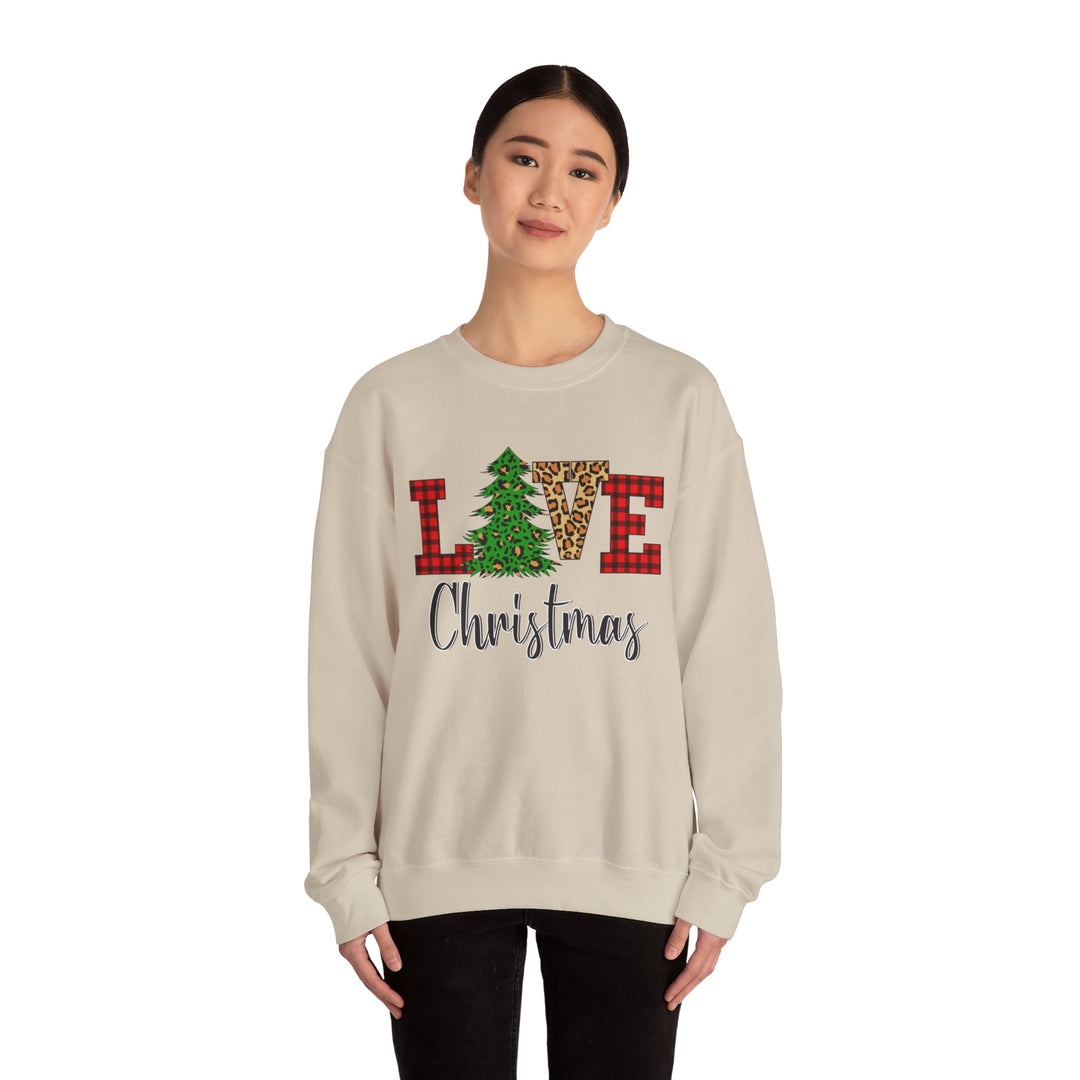 Love Christmas Sweatshirt, Family Christmas Party Santa Lover Holiday Sweatshirt Gift For Men Women