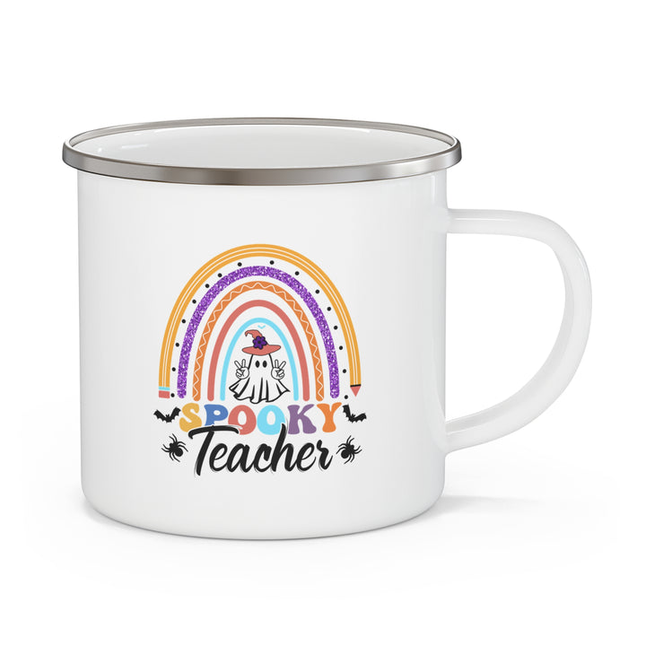 Spooky Teacher Halloween Teacher Mug, Halloween Party Pumpkin Ghost Witch Teaching Lover Mug Gift For Men Women