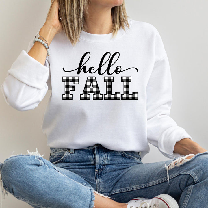 Hello Fall Thanksgiving Sweatshirt, Happy Thanksgiving Day Turkey Fall Autumn Lover Sweatshirt Gift For Men Women