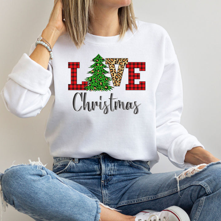 Love Christmas Sweatshirt, Family Christmas Party Santa Lover Holiday Sweatshirt Gift For Men Women