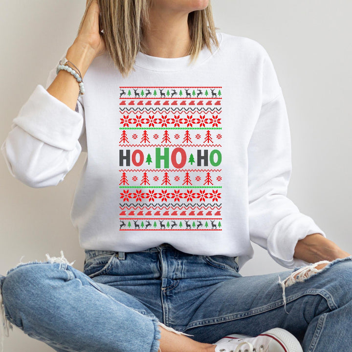 Ho Ho Ho Santa Christmas Sweatshirt, Family Christmas Party Santa Lover Sweatshirt Gift For Men Women