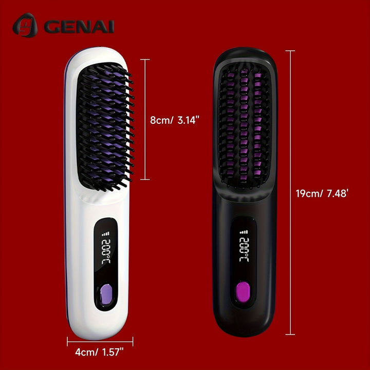 Cordless Hair Straightener Brush