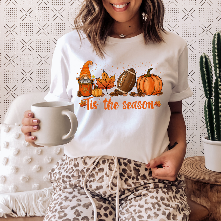 Tis The Season Fall Thanksgiving Tshirt, Happy Thanksgiving Day Turkey Fall Autumn Lover Shirt Gift For Men Women