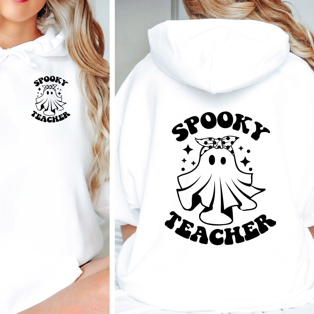 Spooky Teacher Halloween Teacher Hoodie, Halloween Party Pumpkin Ghost Witch Teaching Lover Hoodie Gift For Men Women