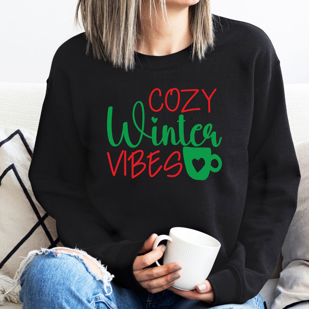 Cozy Winter Vibes Fall Thanksgiving Sweatshirt, Happy Thanksgiving Day Turkey Fall Autumn Lover Sweatshirt Gift For Men Women