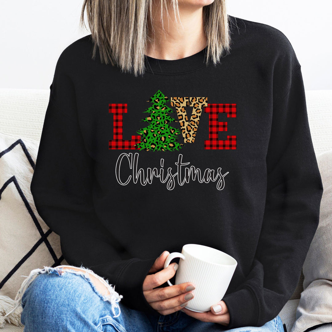 Love Christmas Sweatshirt, Family Christmas Party Santa Lover Holiday Sweatshirt Gift For Men Women