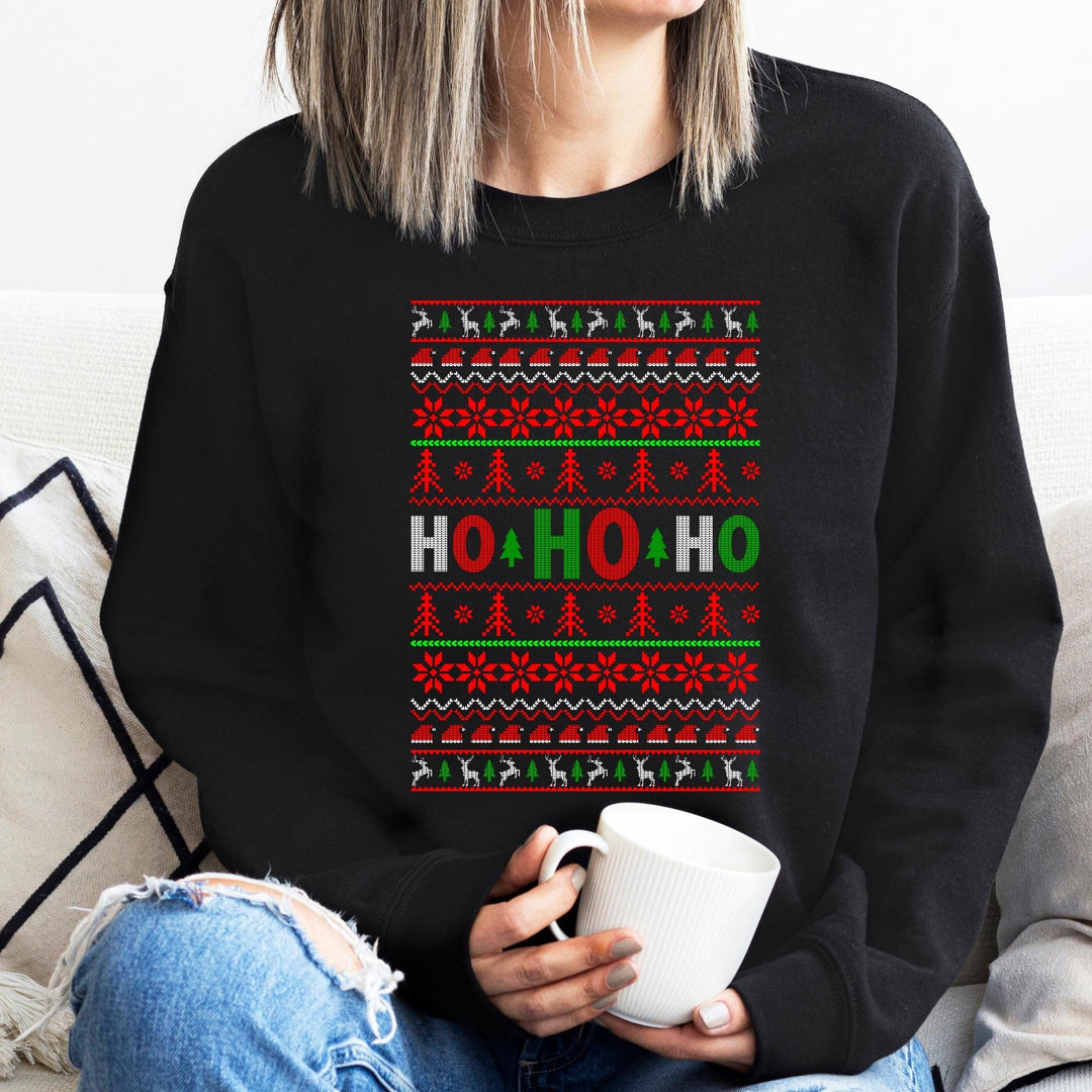 Ho Ho Ho Santa Christmas Sweatshirt, Family Christmas Party Santa Lover Sweatshirt Gift For Men Women