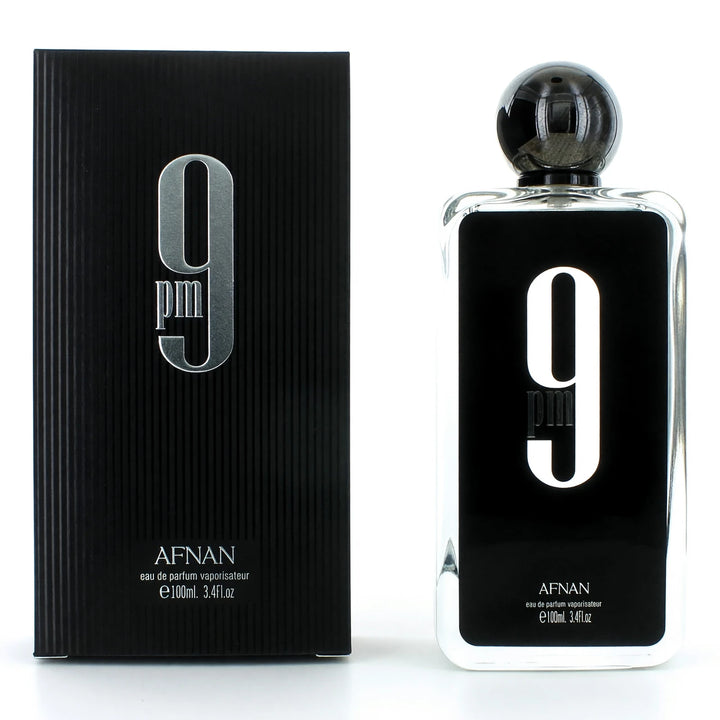 Afnan 9 PM EDP For Men Sweet Spicy Fragrance 3.4 Oz