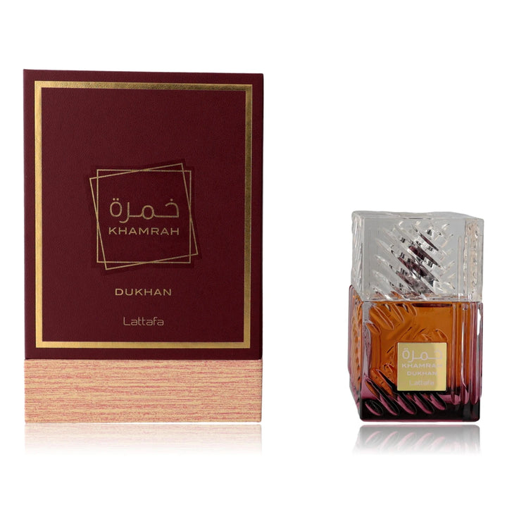 Lattafa Khamrah Dukhan EDP For Unisex Warm Spicy Luxury Fragrance 3.4 Oz