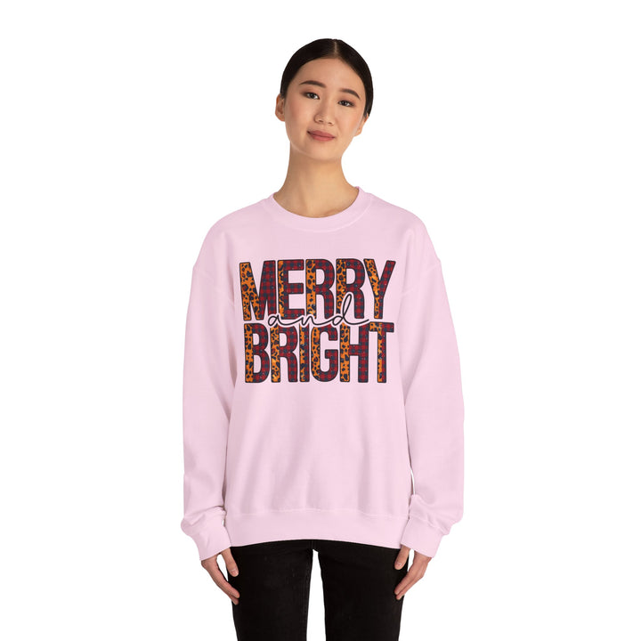 Merry And Bright Christmas Sweatshirt, Family Christmas Party Santa Lover Holiday Sweatshirt Gift For Men Women