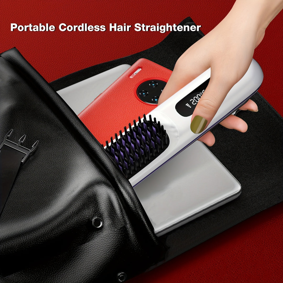 Cordless Hair Straightener Brush