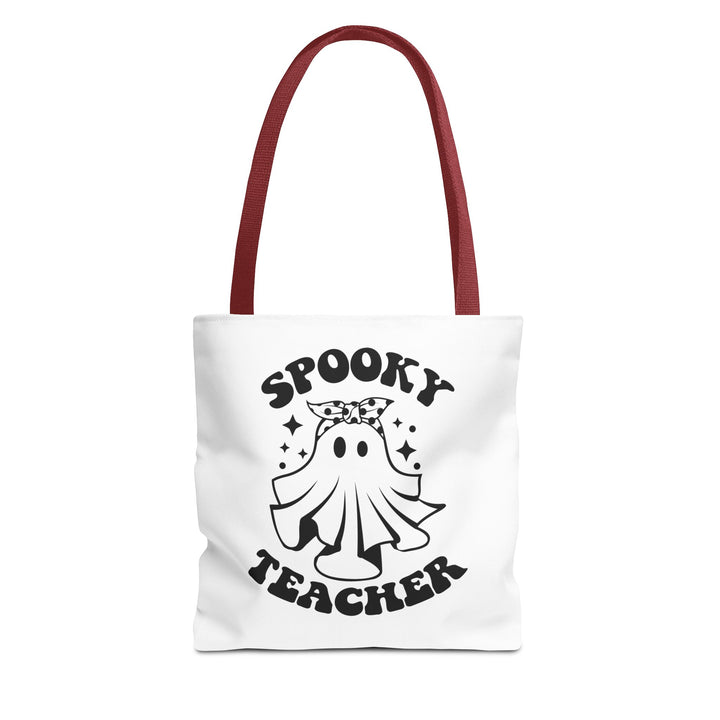 Spooky Teacher Halloween Teacher Tote Bag, Halloween Party Pumpkin Ghost Witch Teaching Lover Tote Bag Gift For Men Women