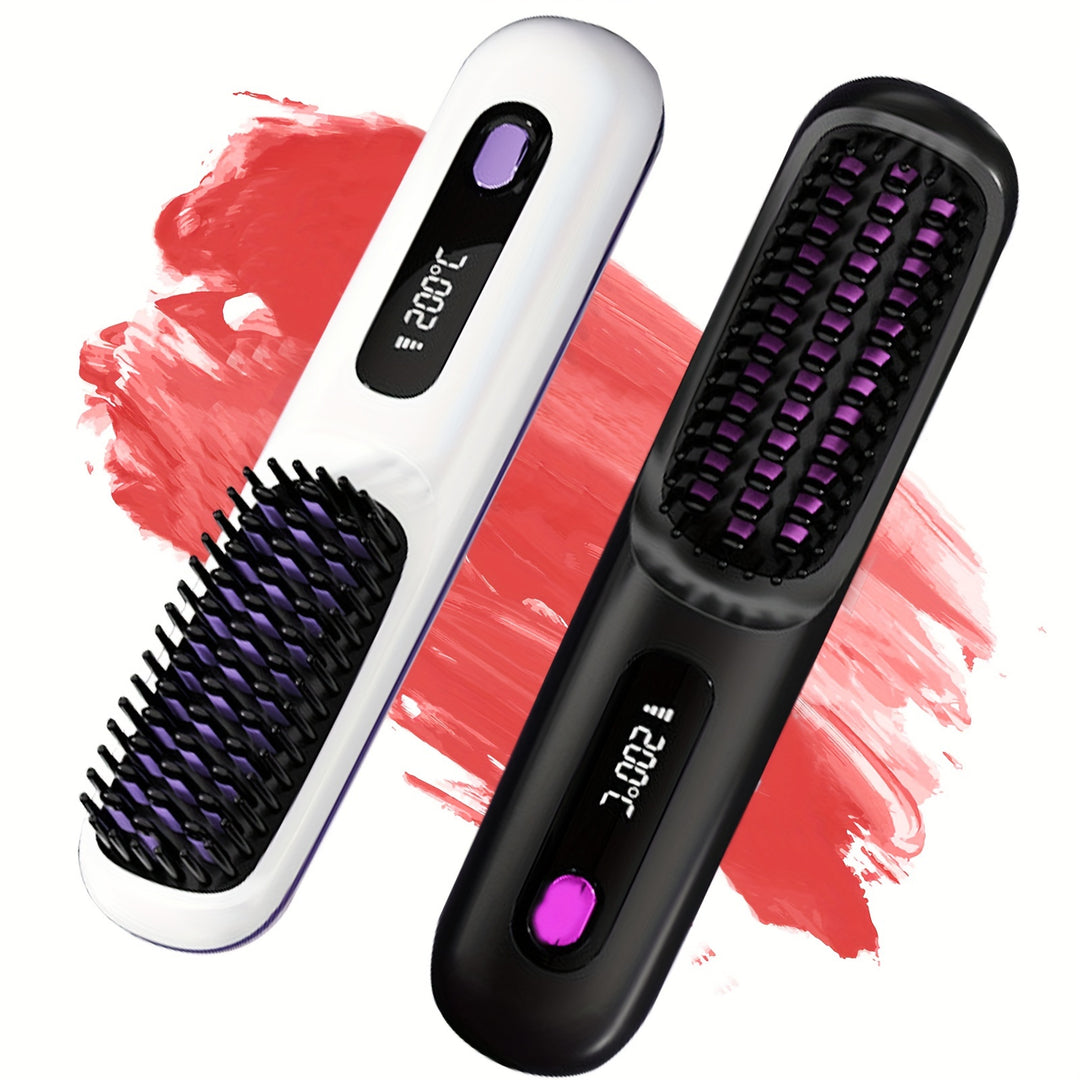 Cordless Hair Straightener Brush