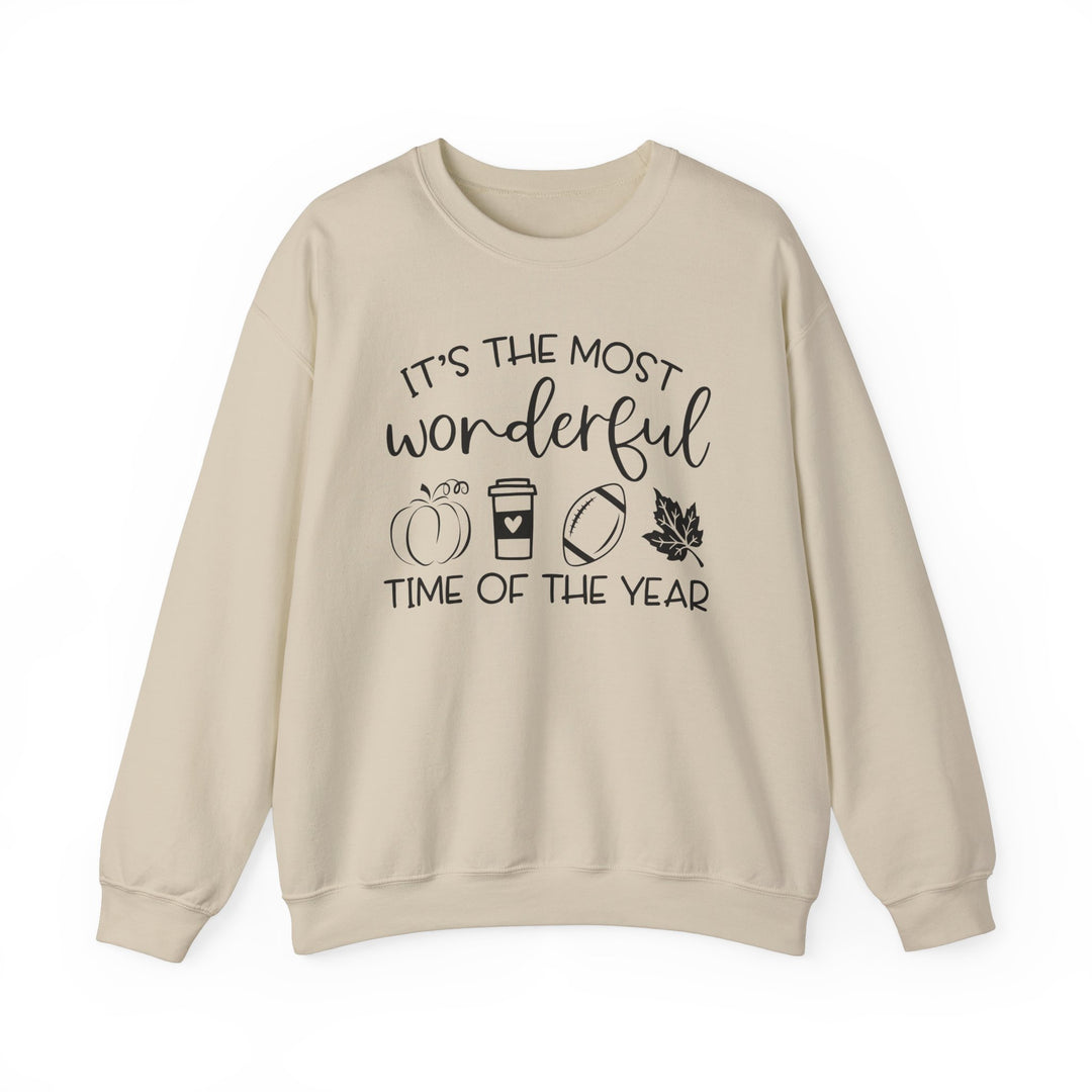 Most Wonderful Time Of The Year Fall Thanksgiving Sweatshirt, Happy Thanksgiving Day Turkey Fall Autumn Lover Sweatshirt Gift For Men Women