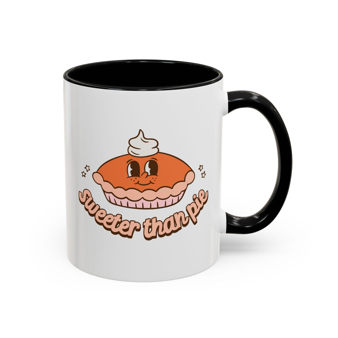 Sweeter Than Pie Fall Thanksgiving Mug, Happy Thanksgiving Day Turkey Fall Autumn Lover Mug Gift For Men Women