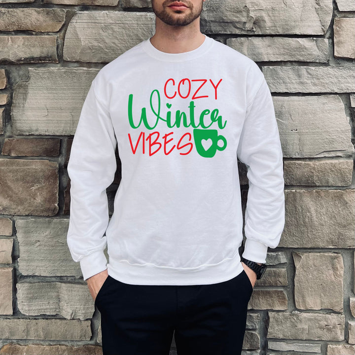 Cozy Winter Vibes Fall Thanksgiving Sweatshirt, Happy Thanksgiving Day Turkey Fall Autumn Lover Sweatshirt Gift For Men Women