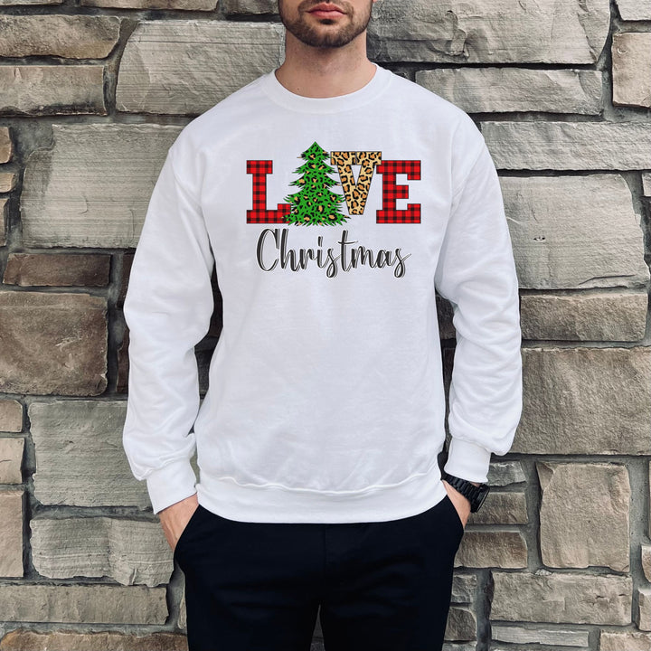 Love Christmas Sweatshirt, Family Christmas Party Santa Lover Holiday Sweatshirt Gift For Men Women