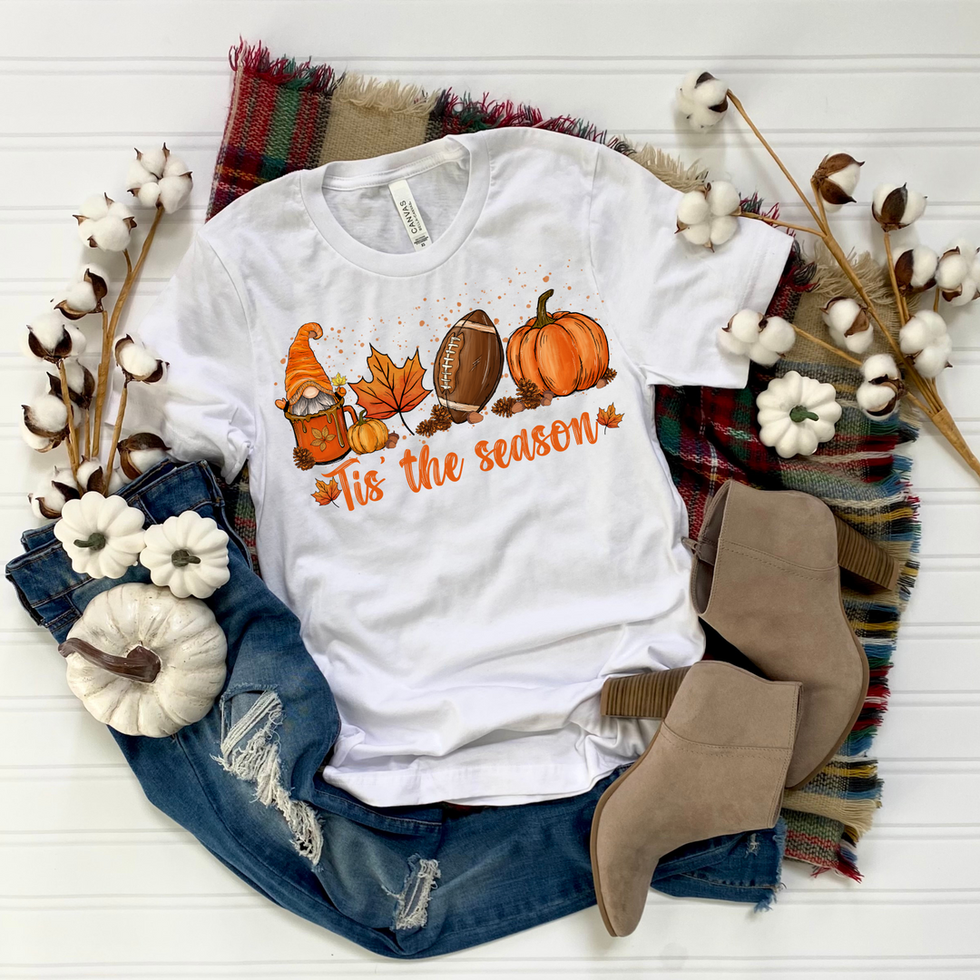 Tis The Season Fall Thanksgiving Tshirt, Happy Thanksgiving Day Turkey Fall Autumn Lover Shirt Gift For Men Women