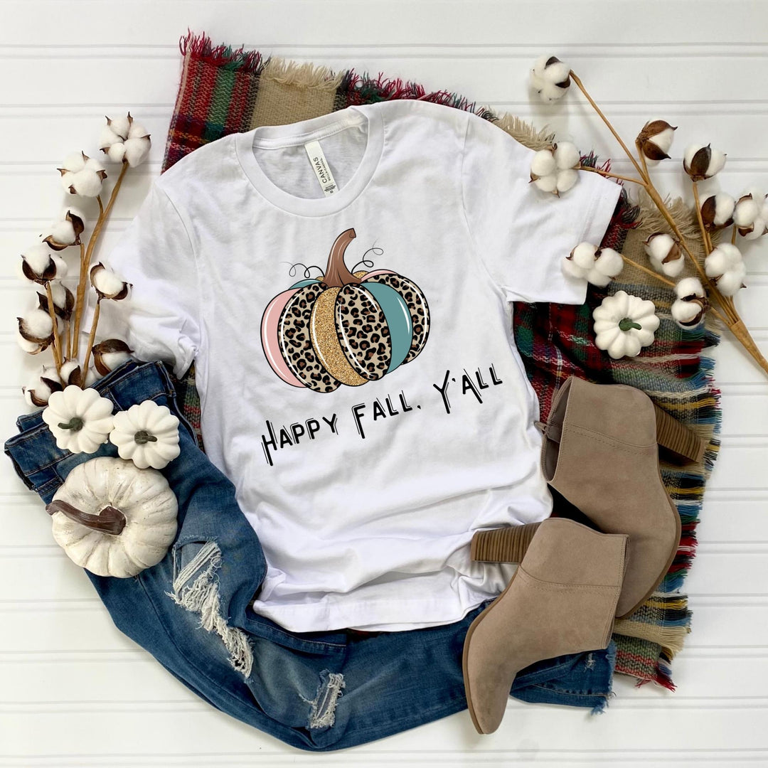 Hello Fall Y'All Thanksgiving Tshirt, Happy Thanksgiving Day Turkey Fall Autumn Lover Shirt Gift For Men Women