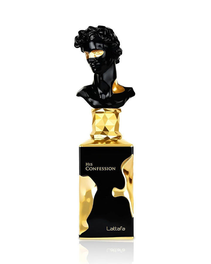 Lattafa His Confession EDP For Men Long Lasting Woody Spicy Fragrance 3.4 Oz