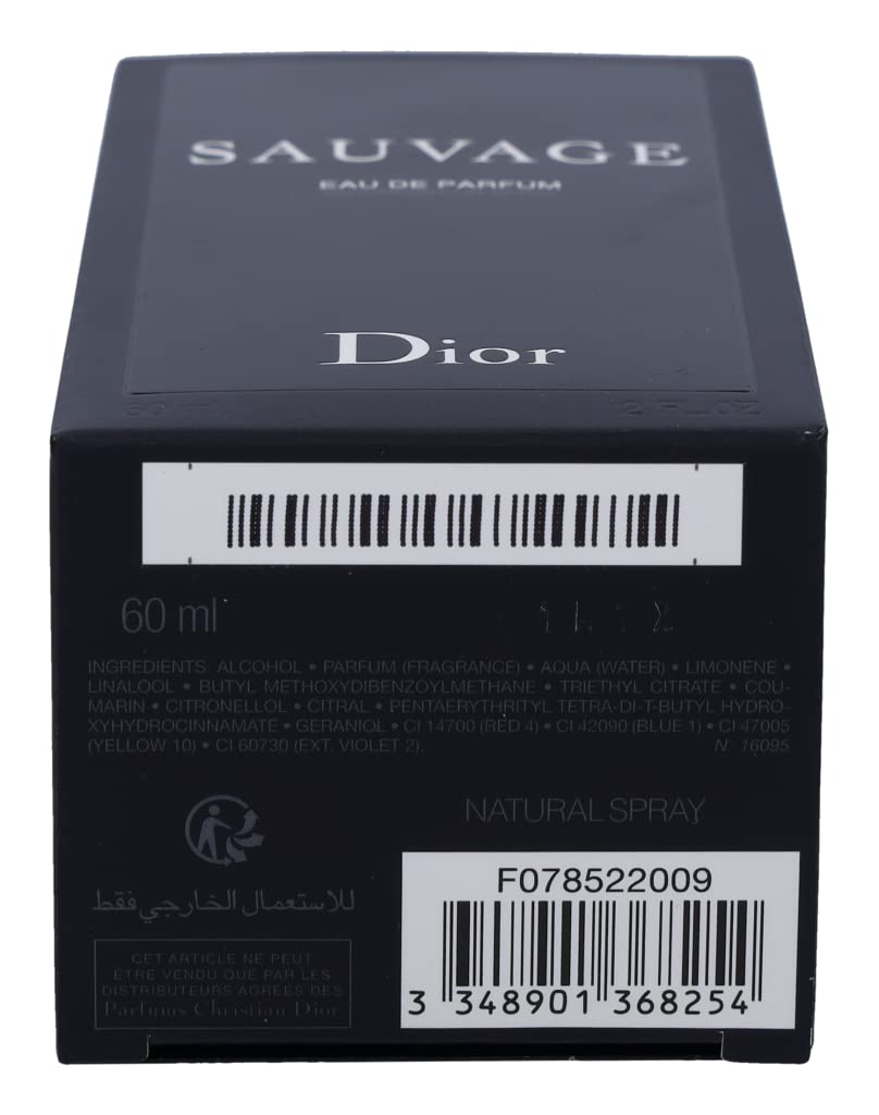 Christian Dior Sauvage Eau De Parfum Spray For Men 2 Oz