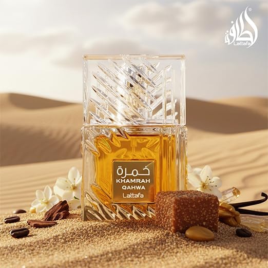 Lattafa Khamrah Qahwa EDP For Unisex Long Lasting Vanilla Warm Spicy Fragrance 3.4 Oz