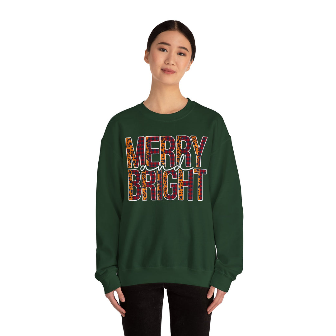 Merry And Bright Christmas Sweatshirt, Family Christmas Party Santa Lover Holiday Sweatshirt Gift For Men Women