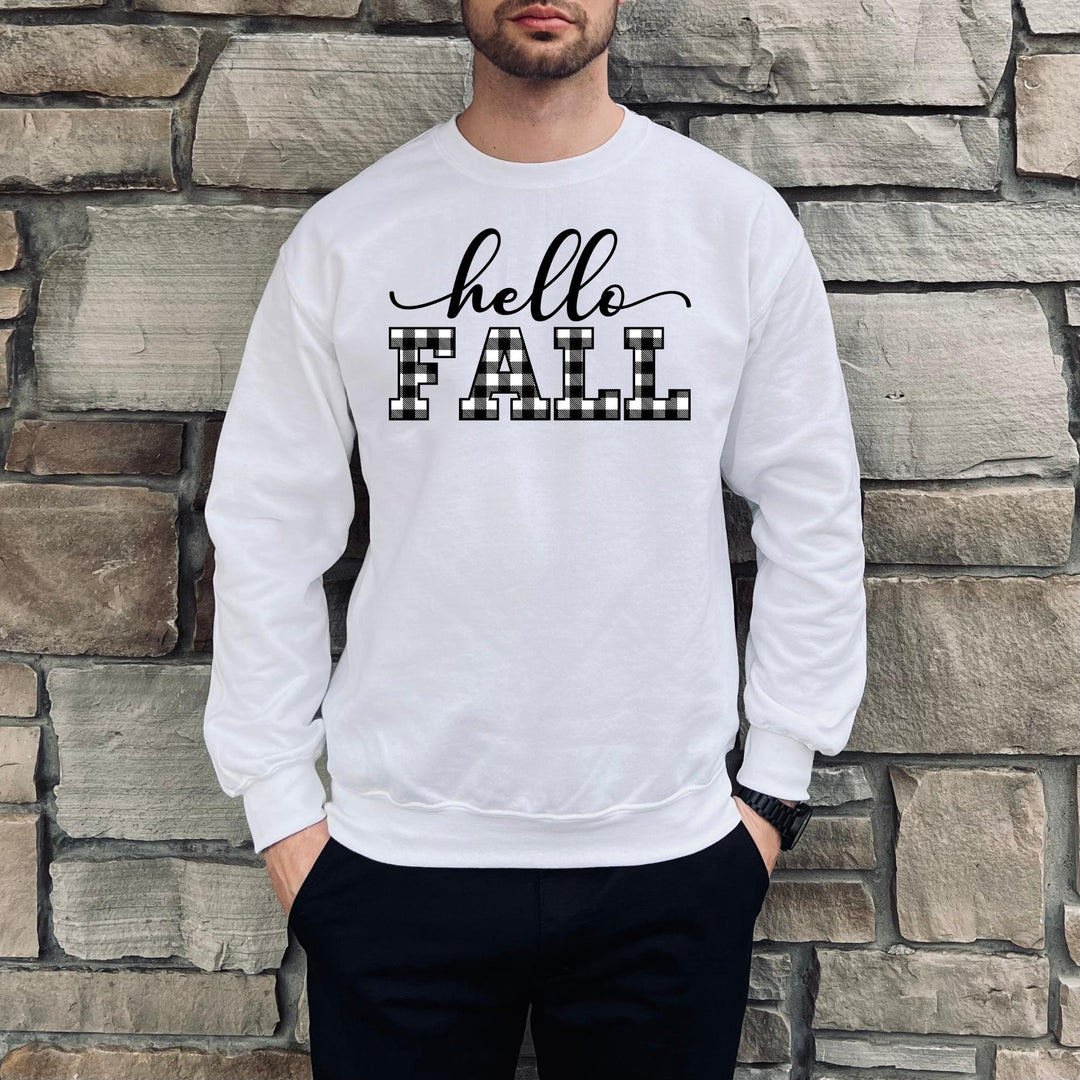 Hello Fall Thanksgiving Sweatshirt, Happy Thanksgiving Day Turkey Fall Autumn Lover Sweatshirt Gift For Men Women