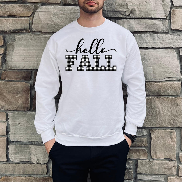 Hello Fall Thanksgiving Sweatshirt, Happy Thanksgiving Day Turkey Fall Autumn Lover Sweatshirt Gift For Men Women