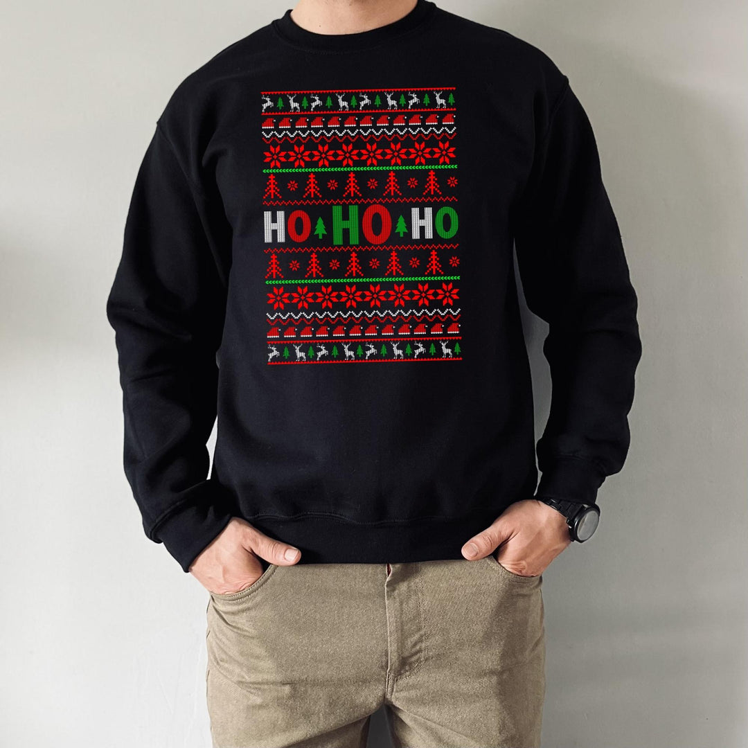 Ho Ho Ho Santa Christmas Sweatshirt, Family Christmas Party Santa Lover Sweatshirt Gift For Men Women