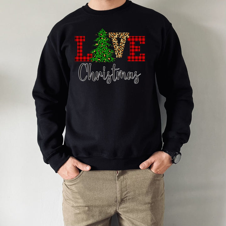 Love Christmas Sweatshirt, Family Christmas Party Santa Lover Holiday Sweatshirt Gift For Men Women