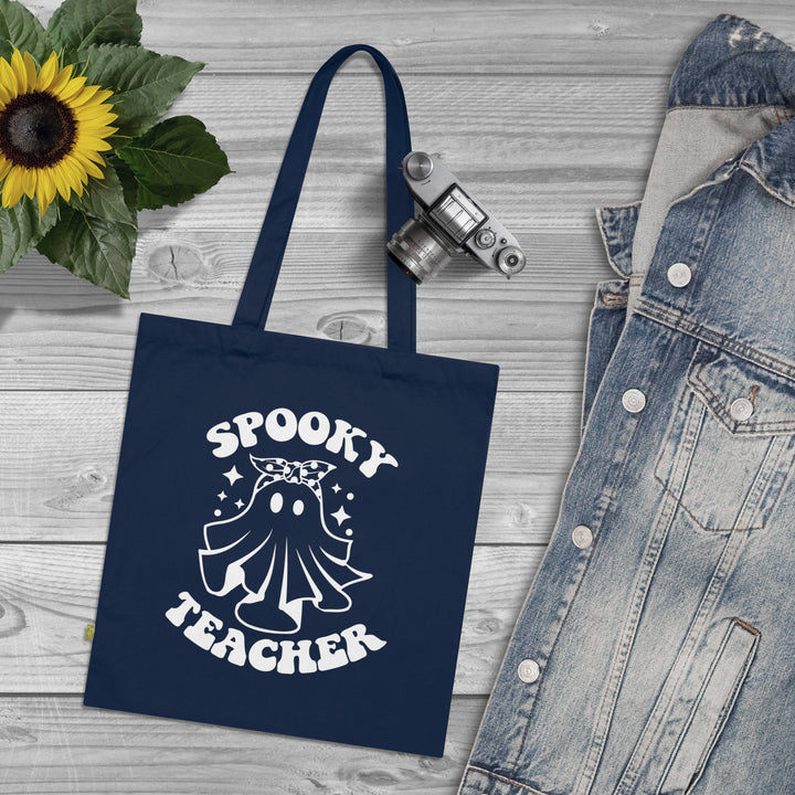 Spooky Teacher Halloween Teacher Tote Bag, Halloween Party Pumpkin Ghost Witch Teaching Lover Tote Bag Gift For Women Men