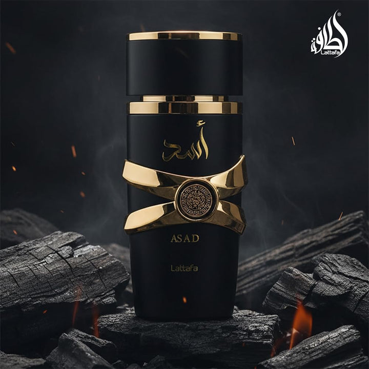 Lattafa Asad EDP For Unisex Long Lasting Warm Spicy Vanilla Fragrance 3.4 Oz