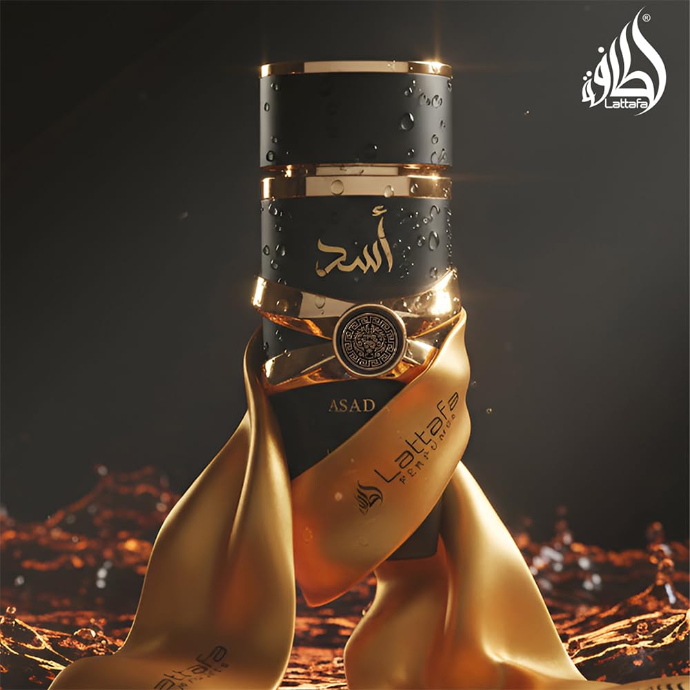 Lattafa Asad EDP For Unisex Long Lasting Warm Spicy Vanilla Fragrance 3.4 Oz