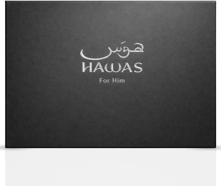 Rasasi Hawas Fire Gift Set For Men Long Lasting Fragrance Grooming 3 Piece 3.38 Oz