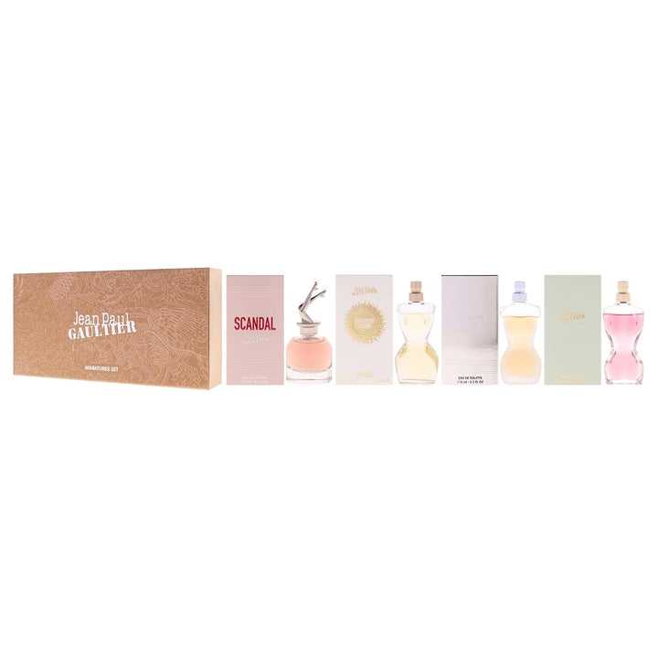 Jean Paul Gaultier Miniatures Gift Set For Women Luxury Perfume Collection 4 Piece Mini Set